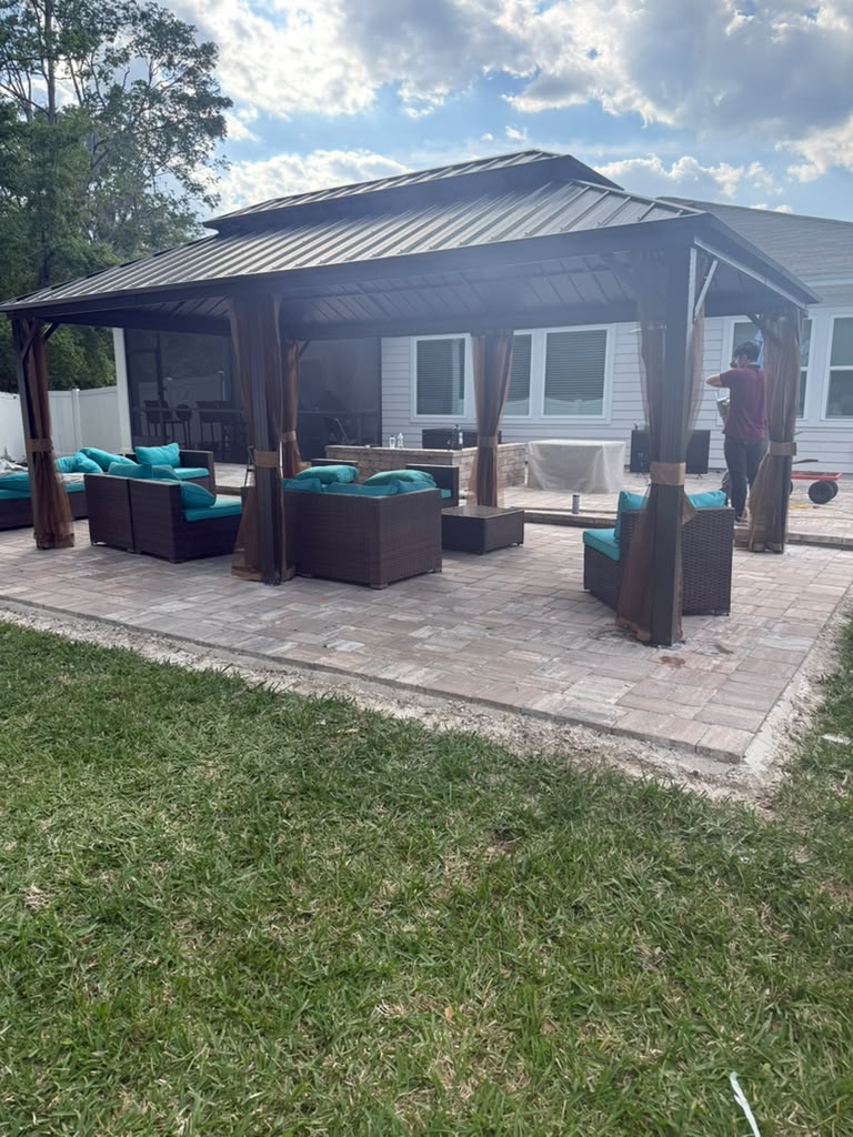 Backyard Pavilion Install