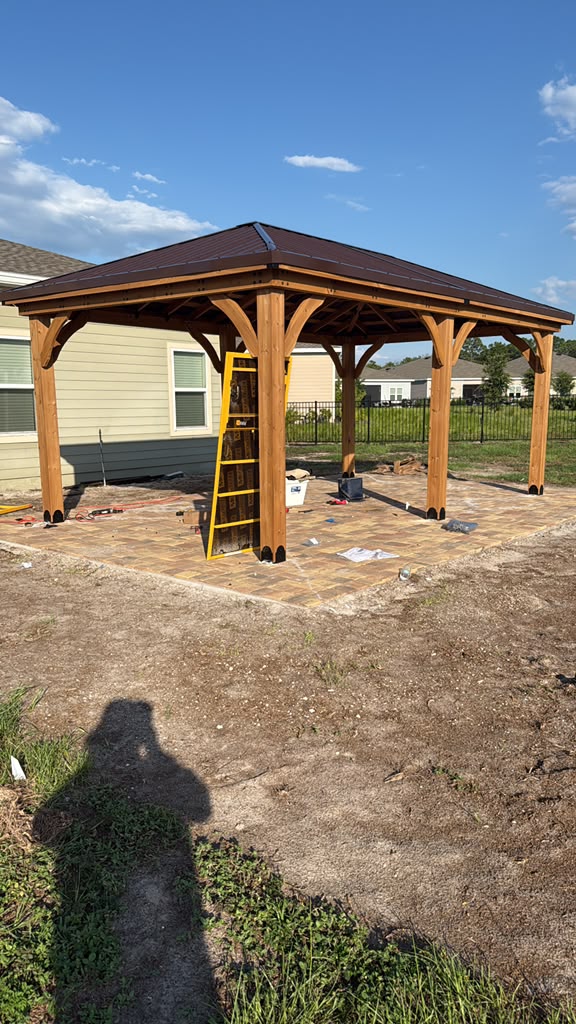 Wood Gazebo Build